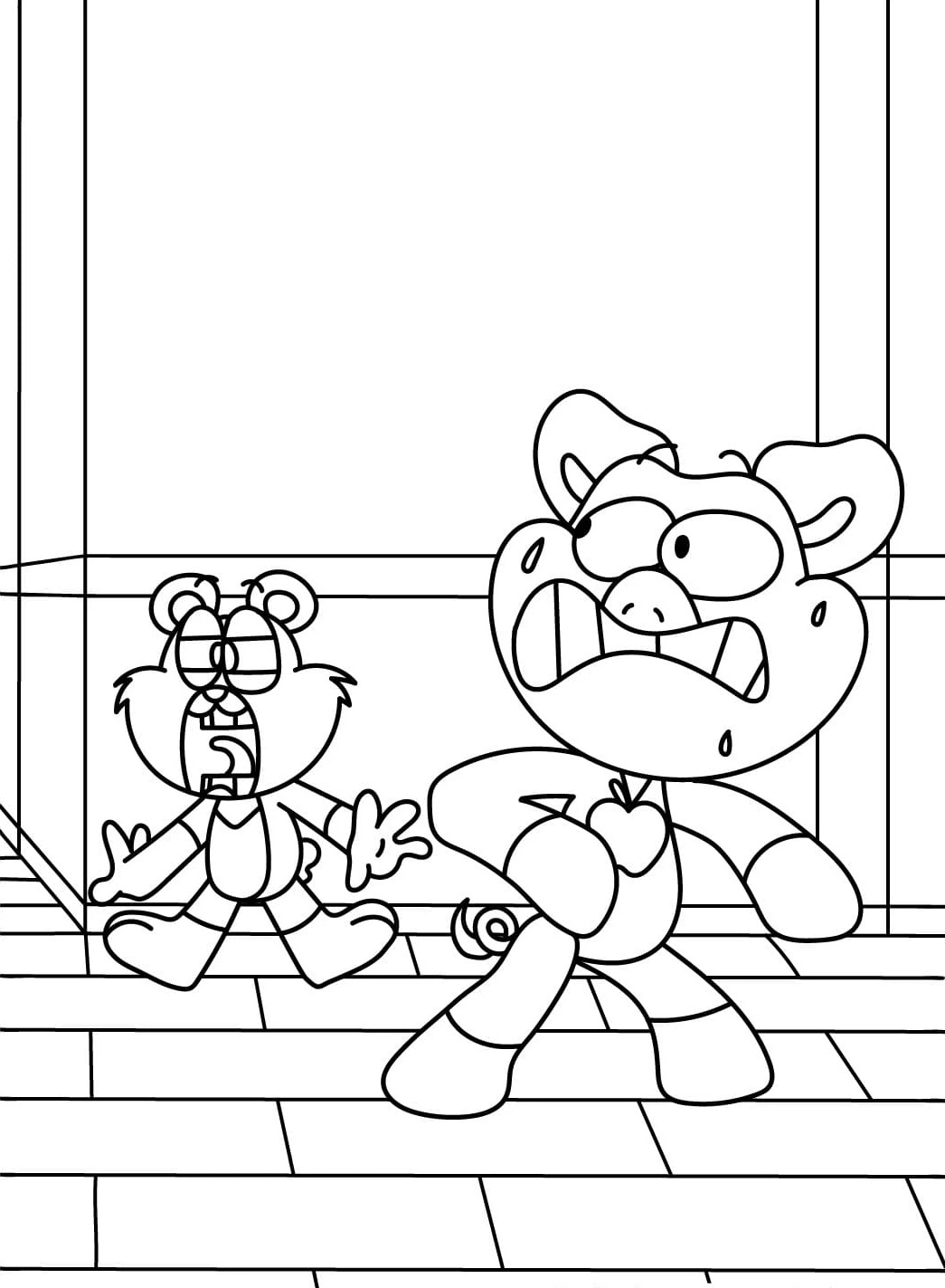 coloriage Bobby BearHug à imprimer gratuitement 1