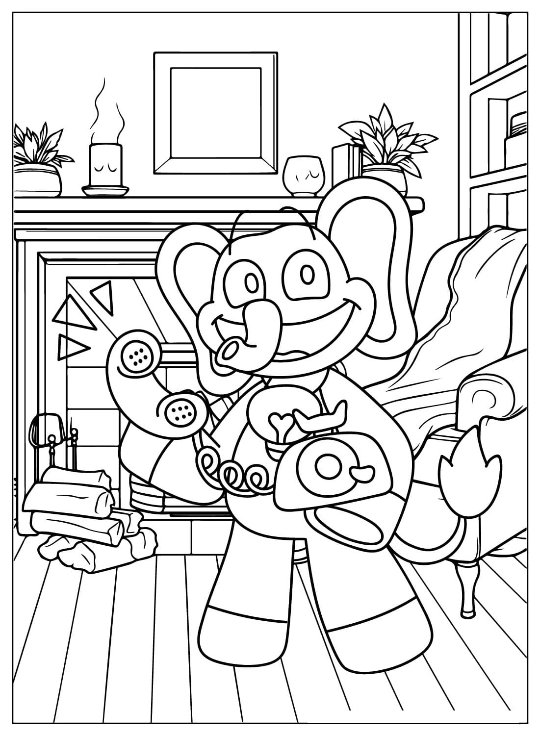 coloriage Bubba Bubbaphant d'enfant a imprimer