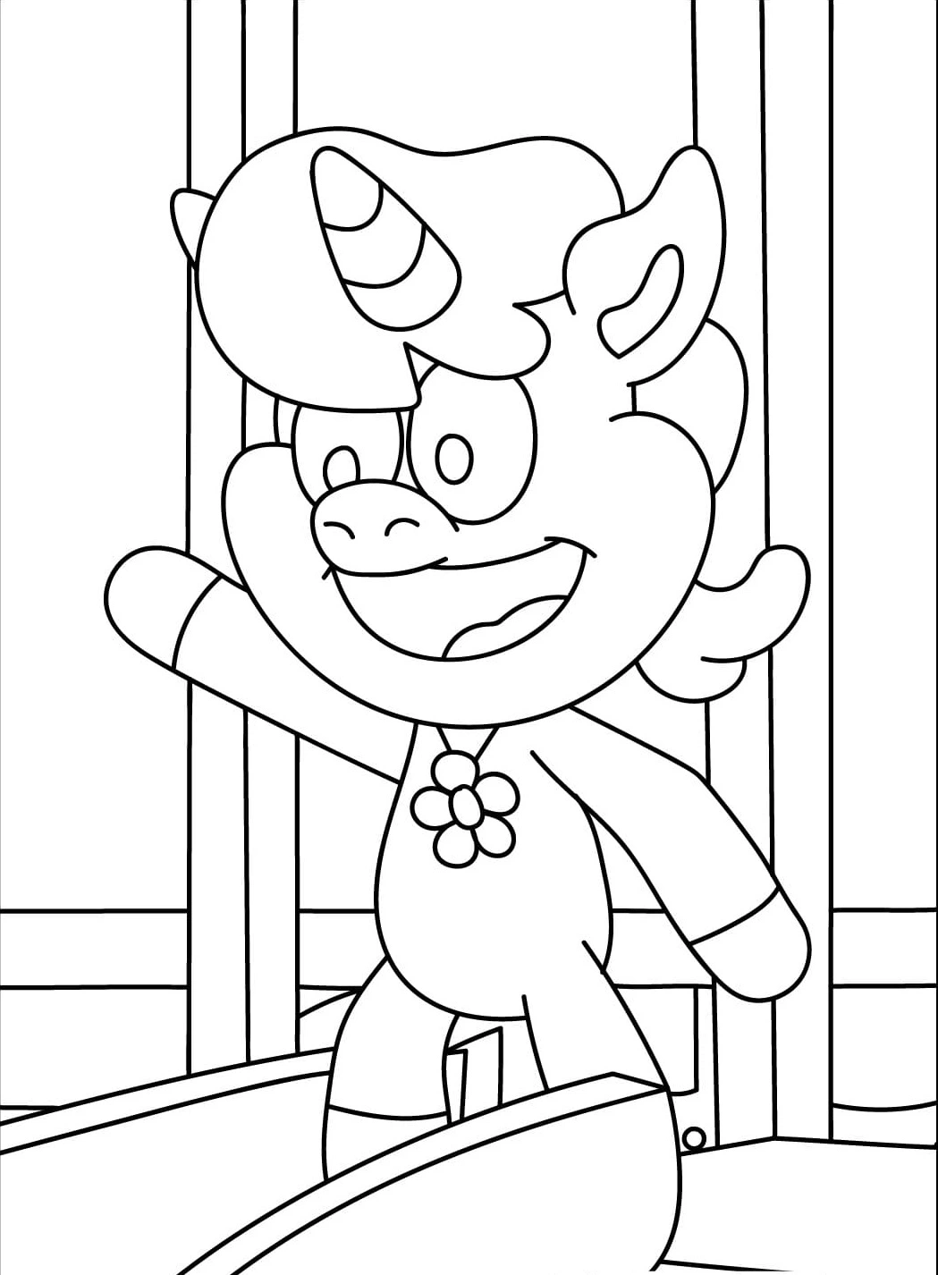 coloriage Craftycorn à imprimer a4