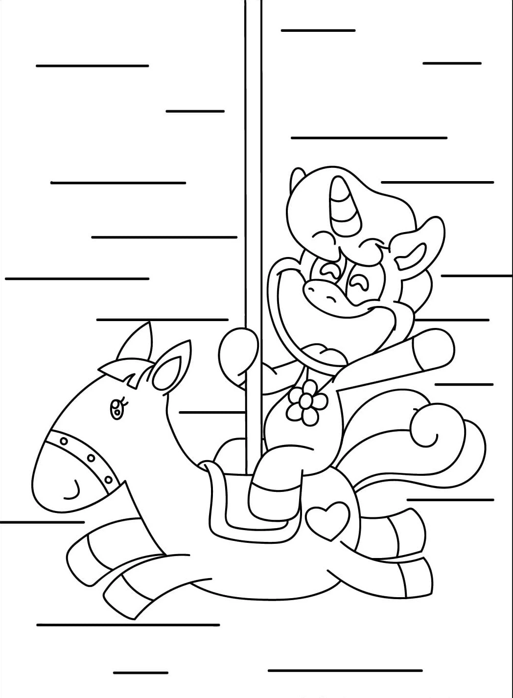 coloriage Craftycorn à imprimer pdf