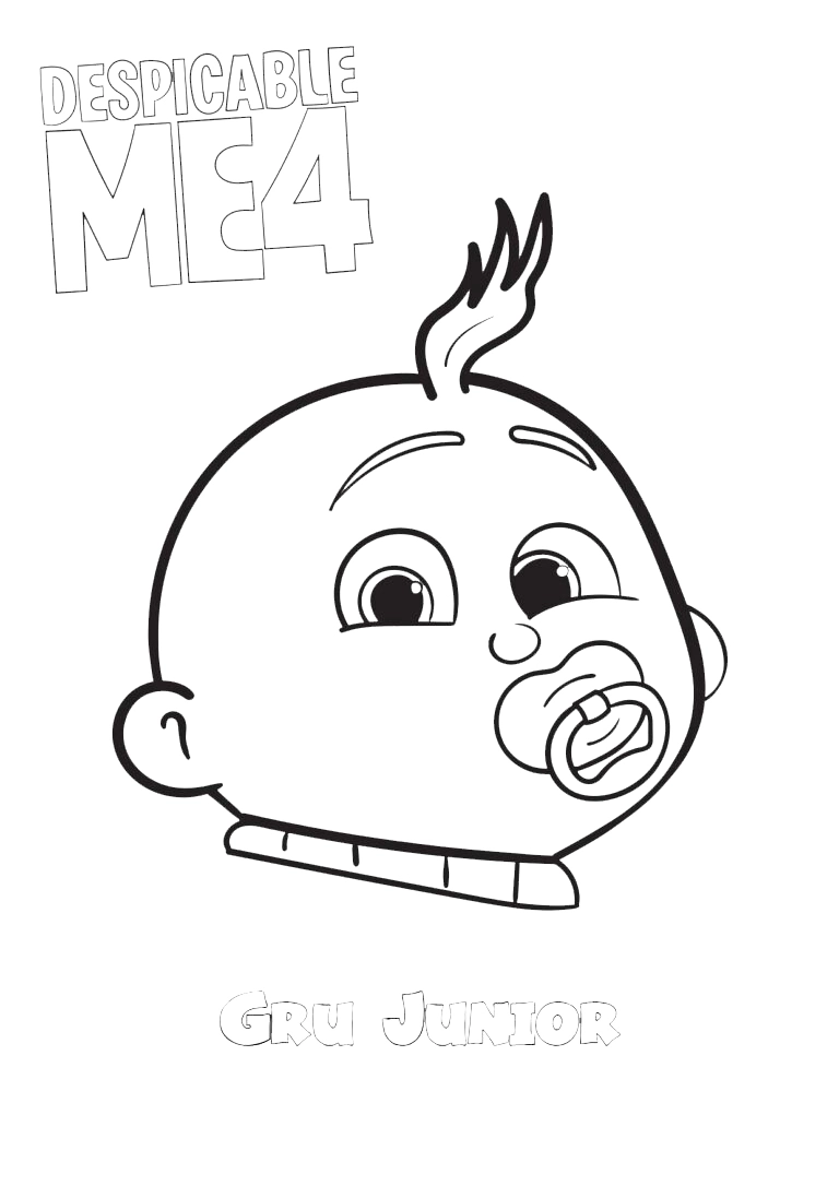 coloriage Despicable Me 4 a imprimer gratuit