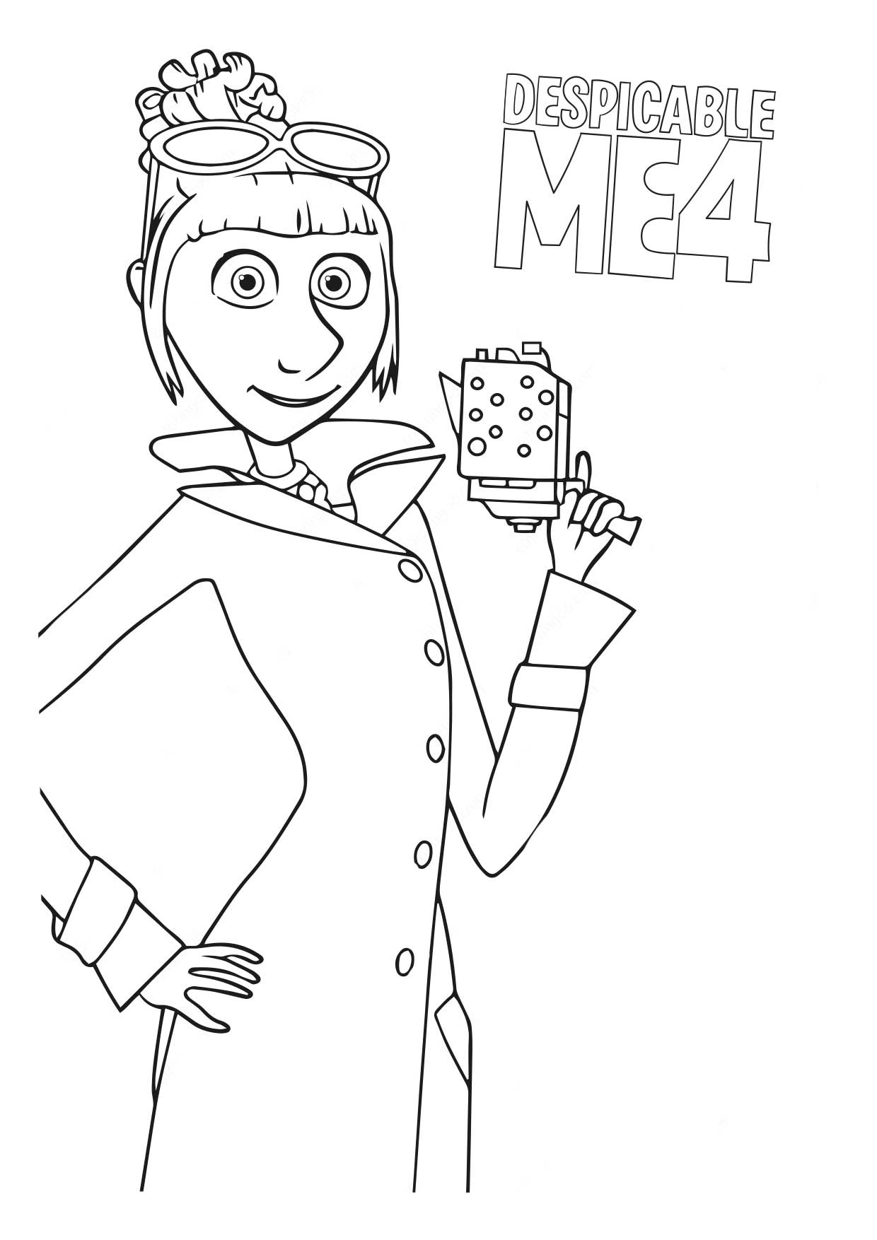 coloriage Despicable Me 4 pour enfant a imprimer gratuit