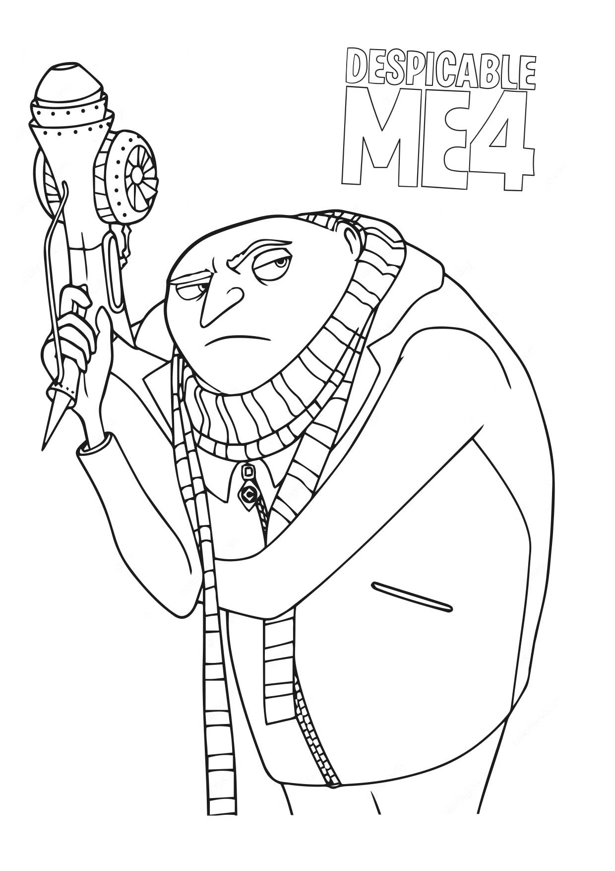 coloriage Despicable Me 4 pour enfant de à imprimer