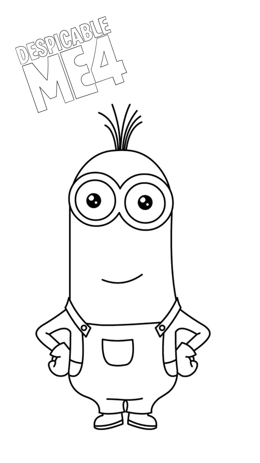 imprimer coloriage Despicable Me 4 gratuit