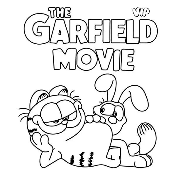 desenho para colorir garfield