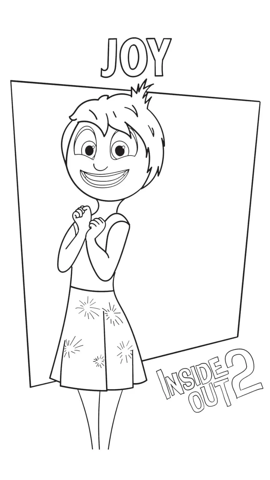 coloriage Inside Out 2 pour enfant à imprimer