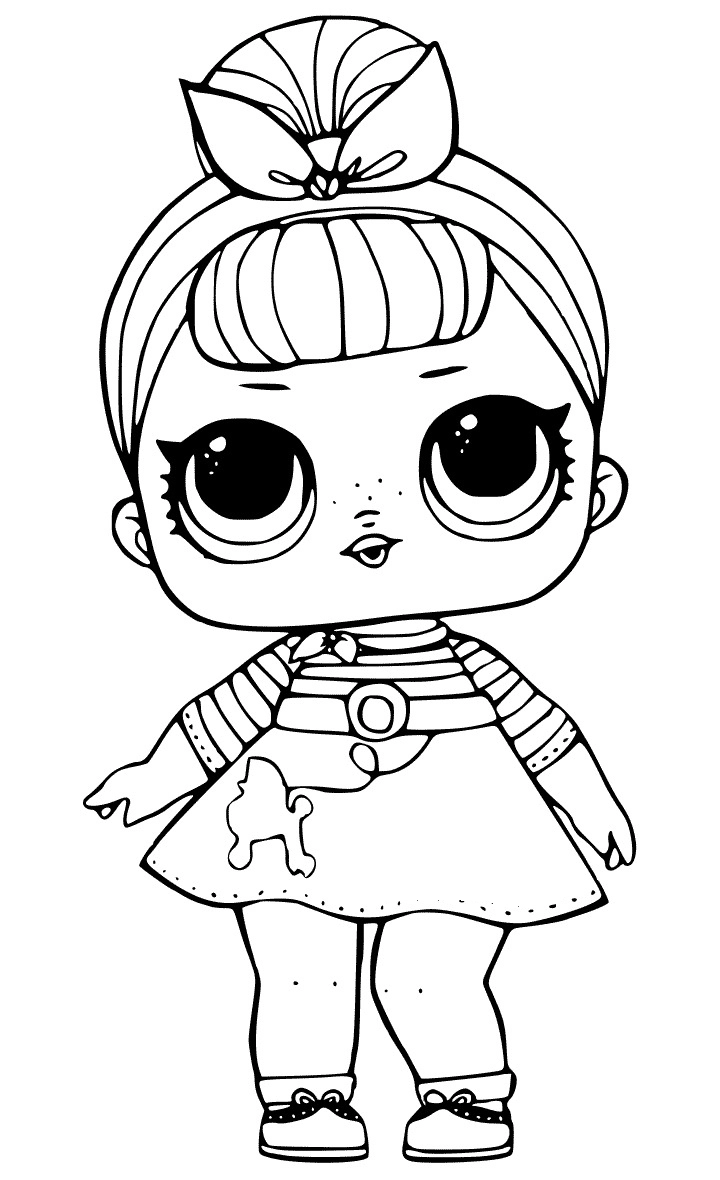 39+ Muñecas LOL para colorear PDF gratuito en línea