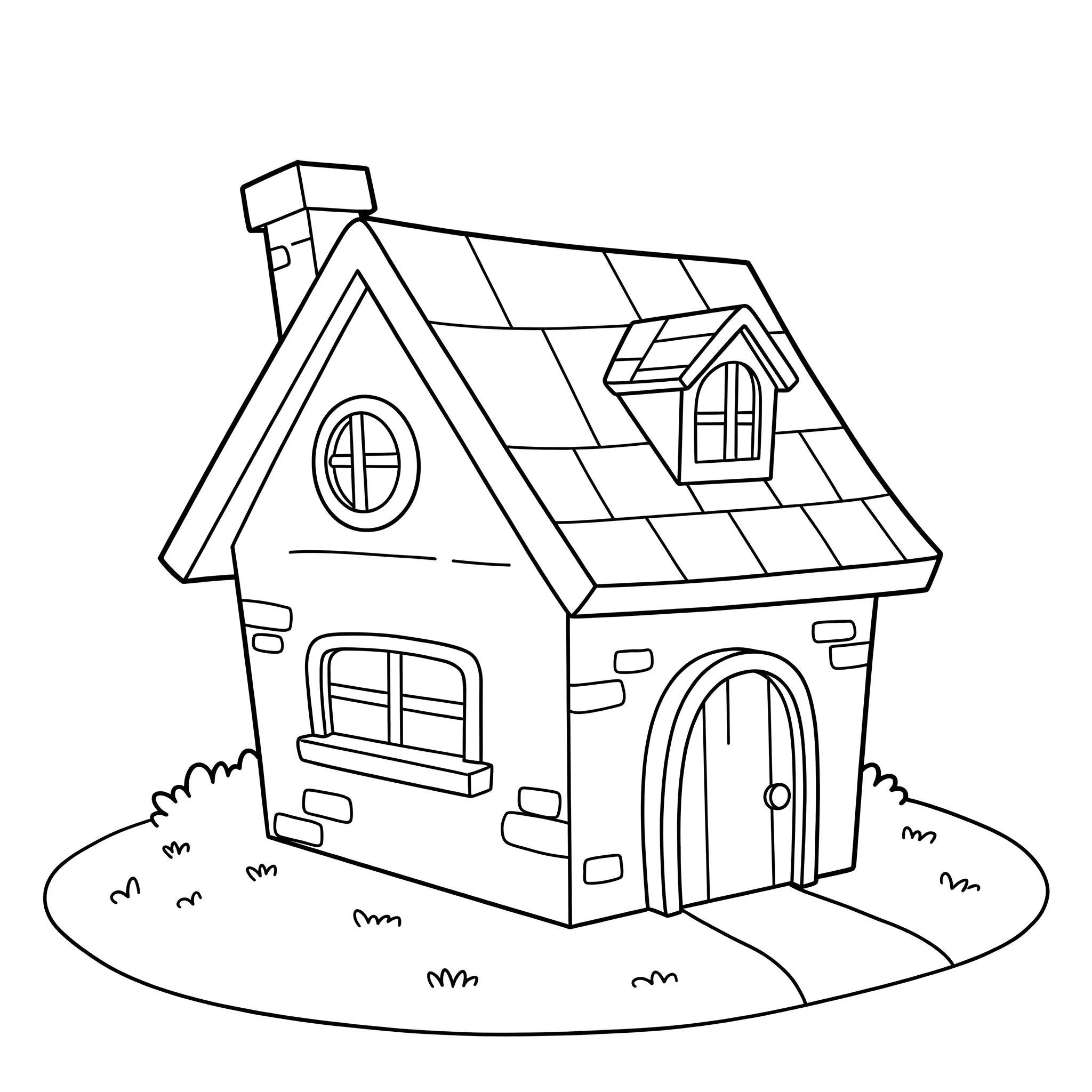 coloriage La maison de Zooble educatif pour enfant