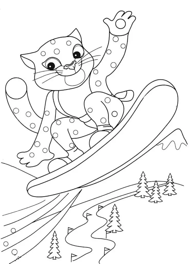 coloriage Leopard à imprimer pour enfant de 3 ans