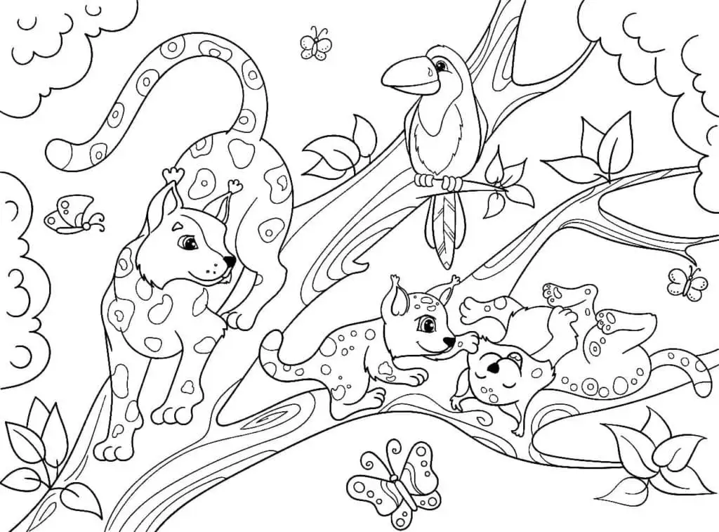 coloriage Leopard pour enfant de 8 ans 1