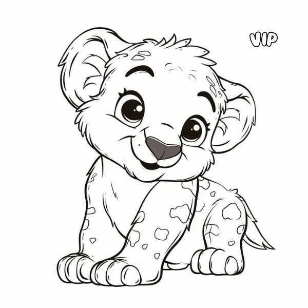 coloriage Leopard à imprimer pour enfant de 12 ans