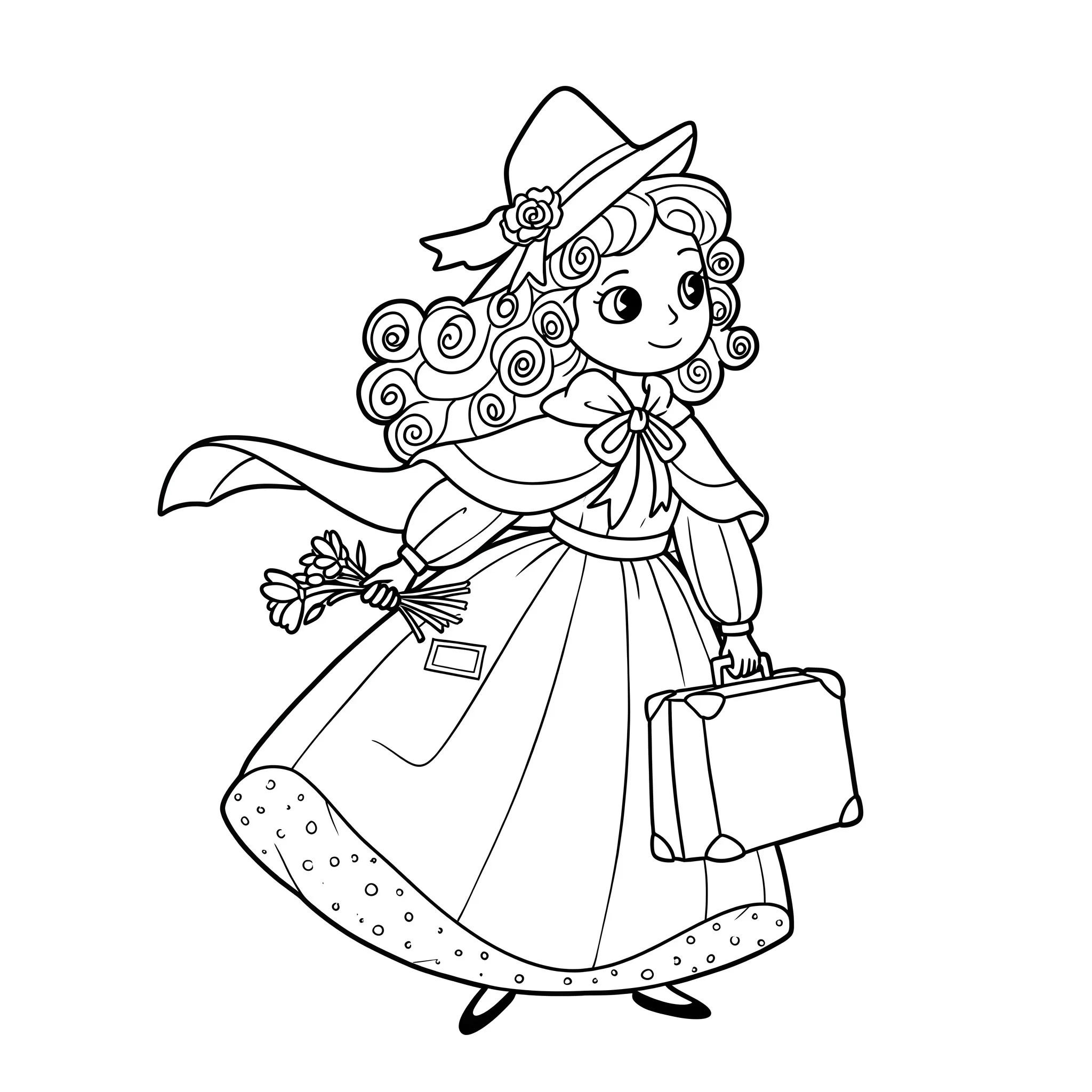 coloriage Nostalgie arrive et apprentissage