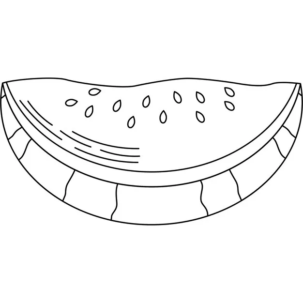 coloriage Pastèque à imprimer pdf