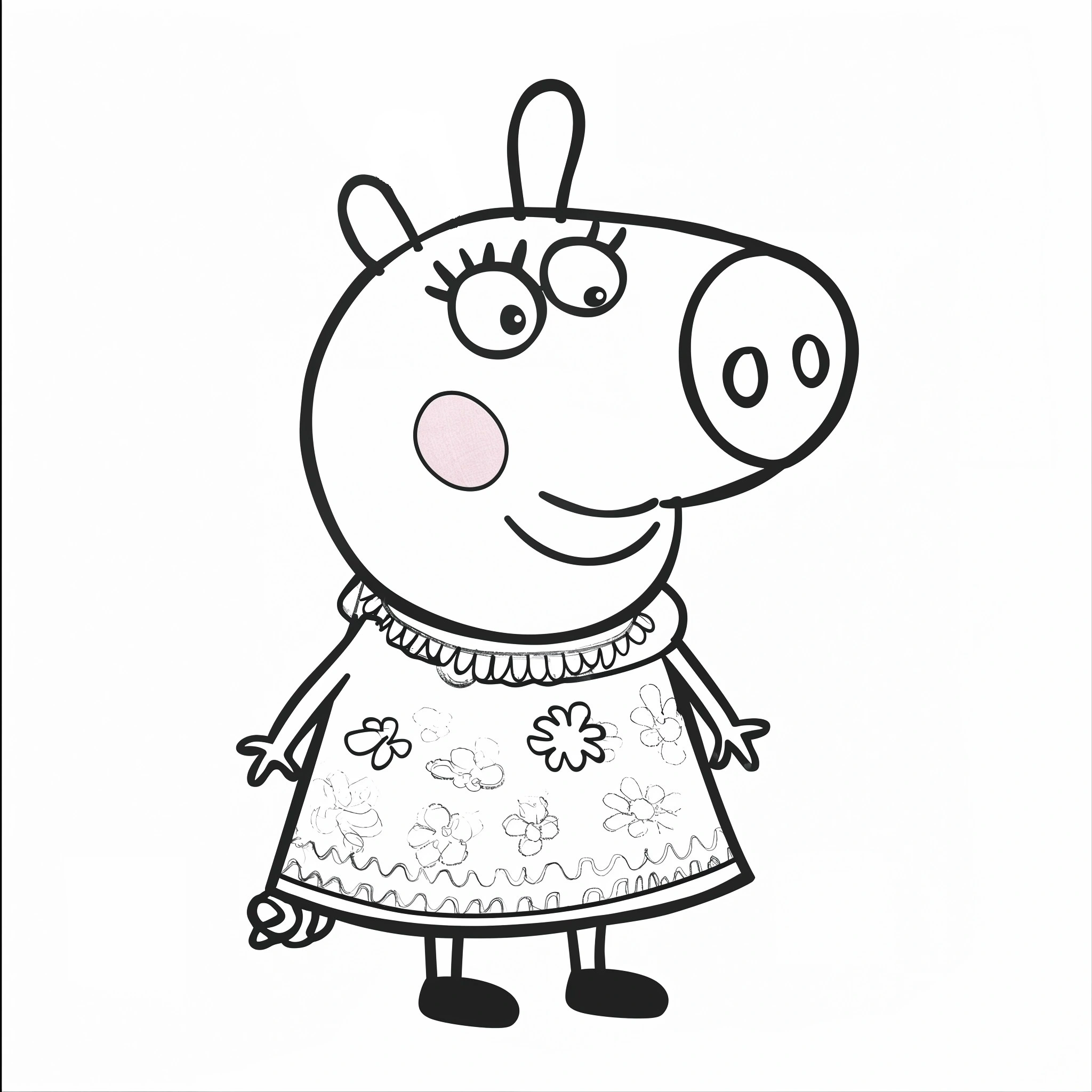 imprimer coloriage Peppa Pig gratuit