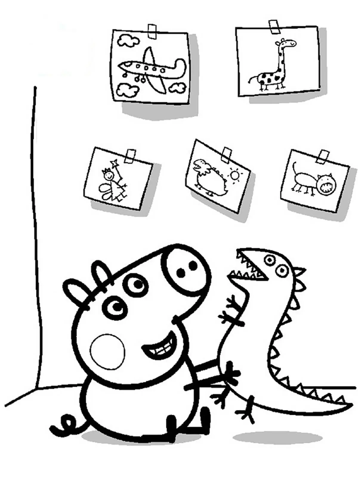 coloriage Peppa Pig a colorier en ligne gratuitement