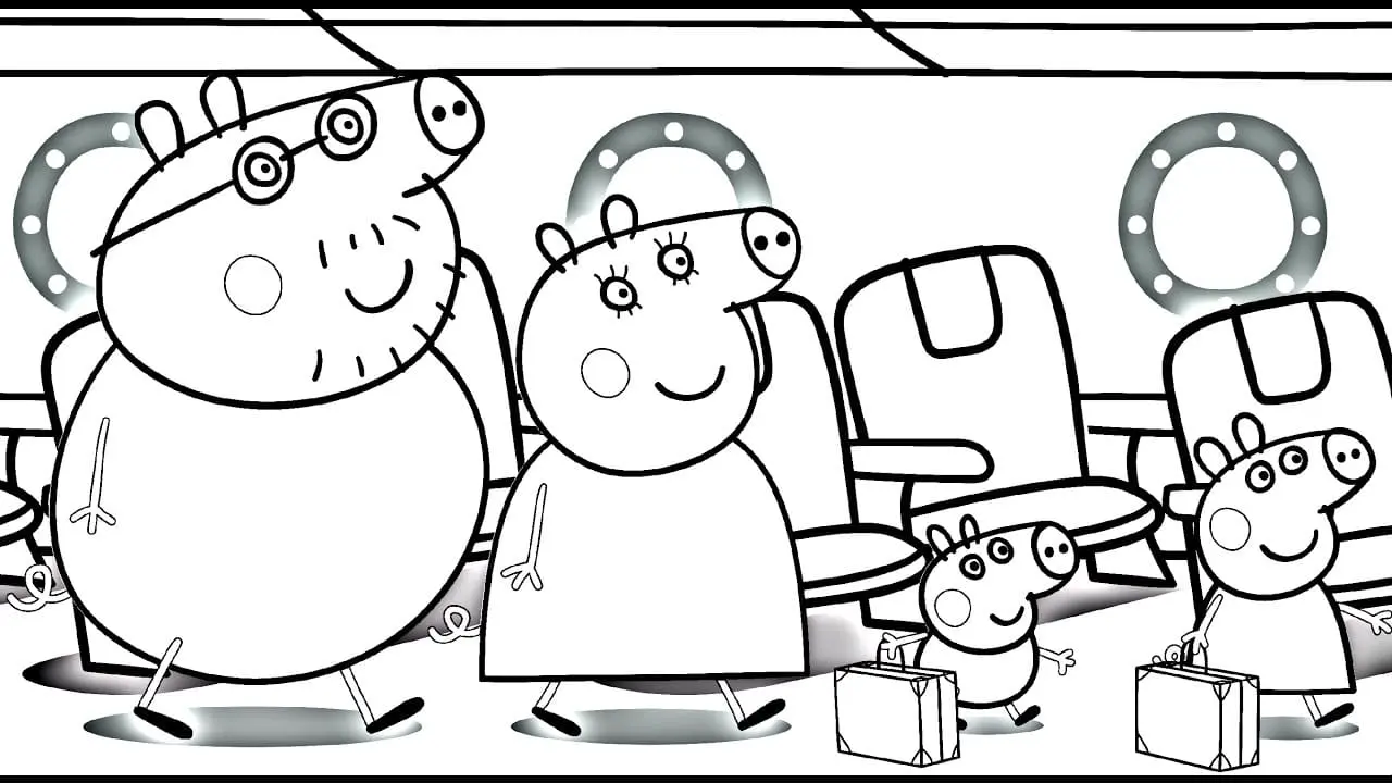 a imprimer coloriage Peppa Pig gratuit