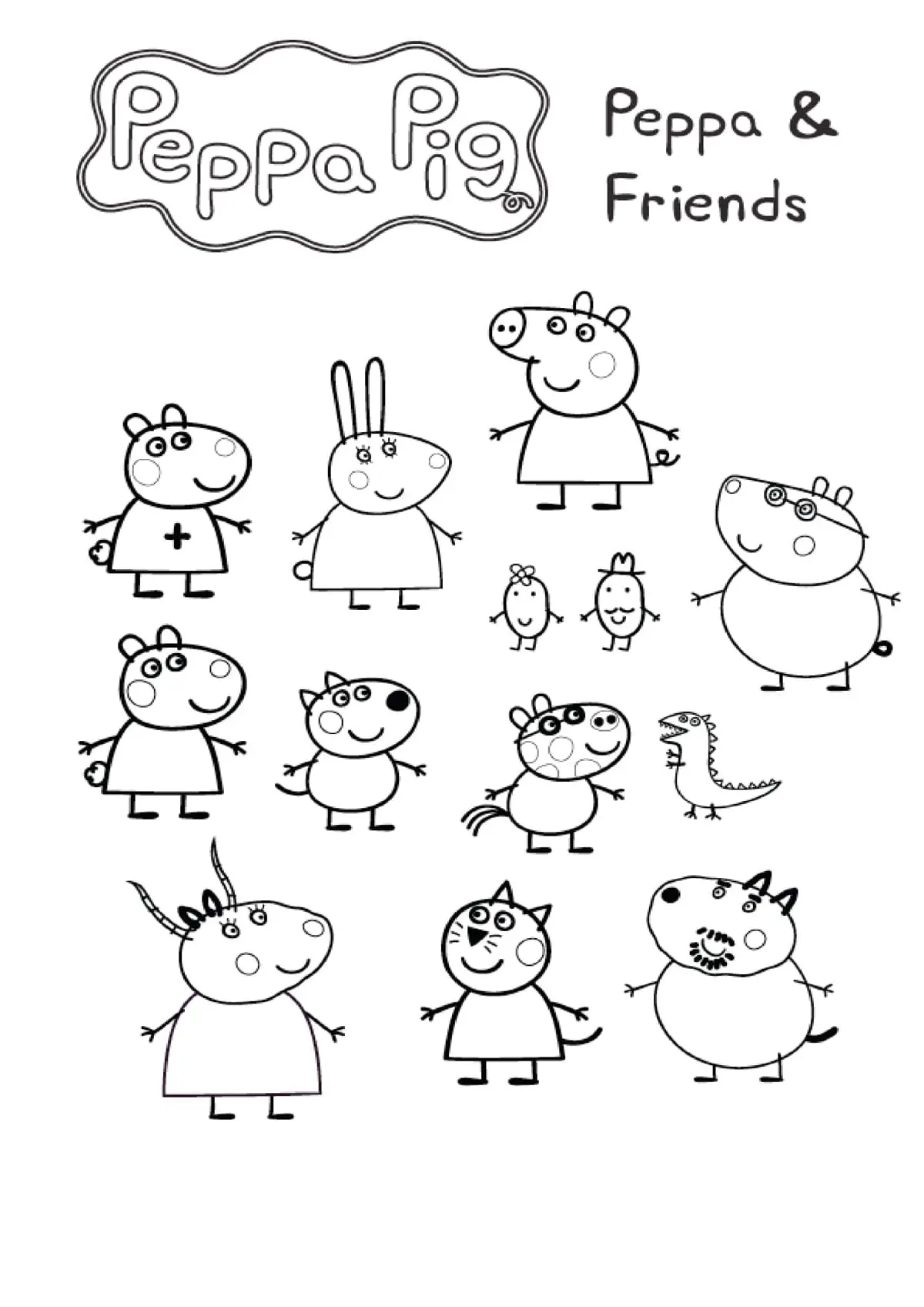 coloriage Peppa Pig à imprimer