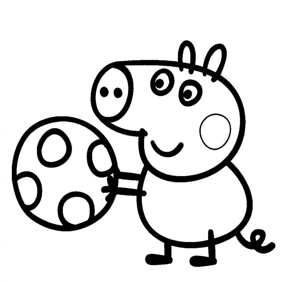 coloriage Peppa Pig pour enfant a imprimer gratuit