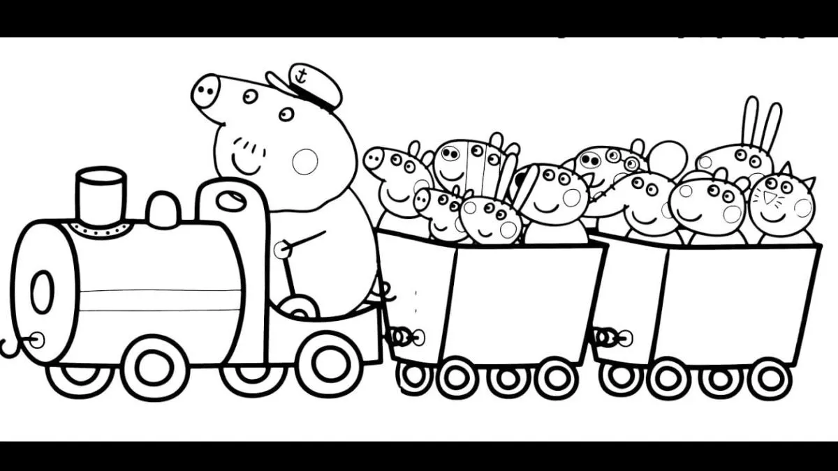 coloriage Peppa Pig à imprimer pdf gratuit