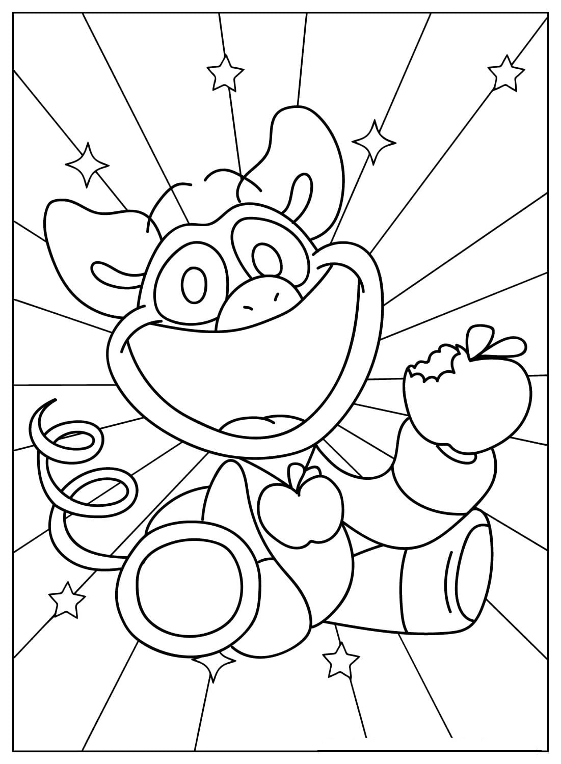 coloriage PickyPiggy à imprimer pour enfant de 7 ans 1