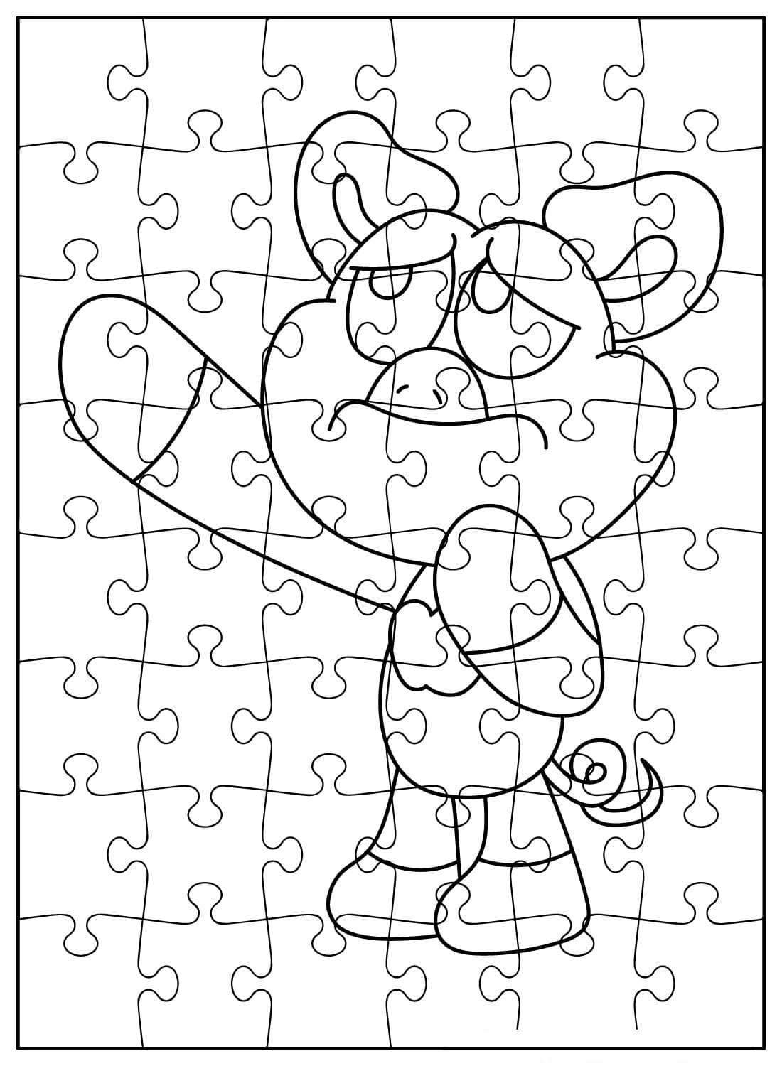 coloriage PickyPiggy a imprimer pour enfant de 4 ans