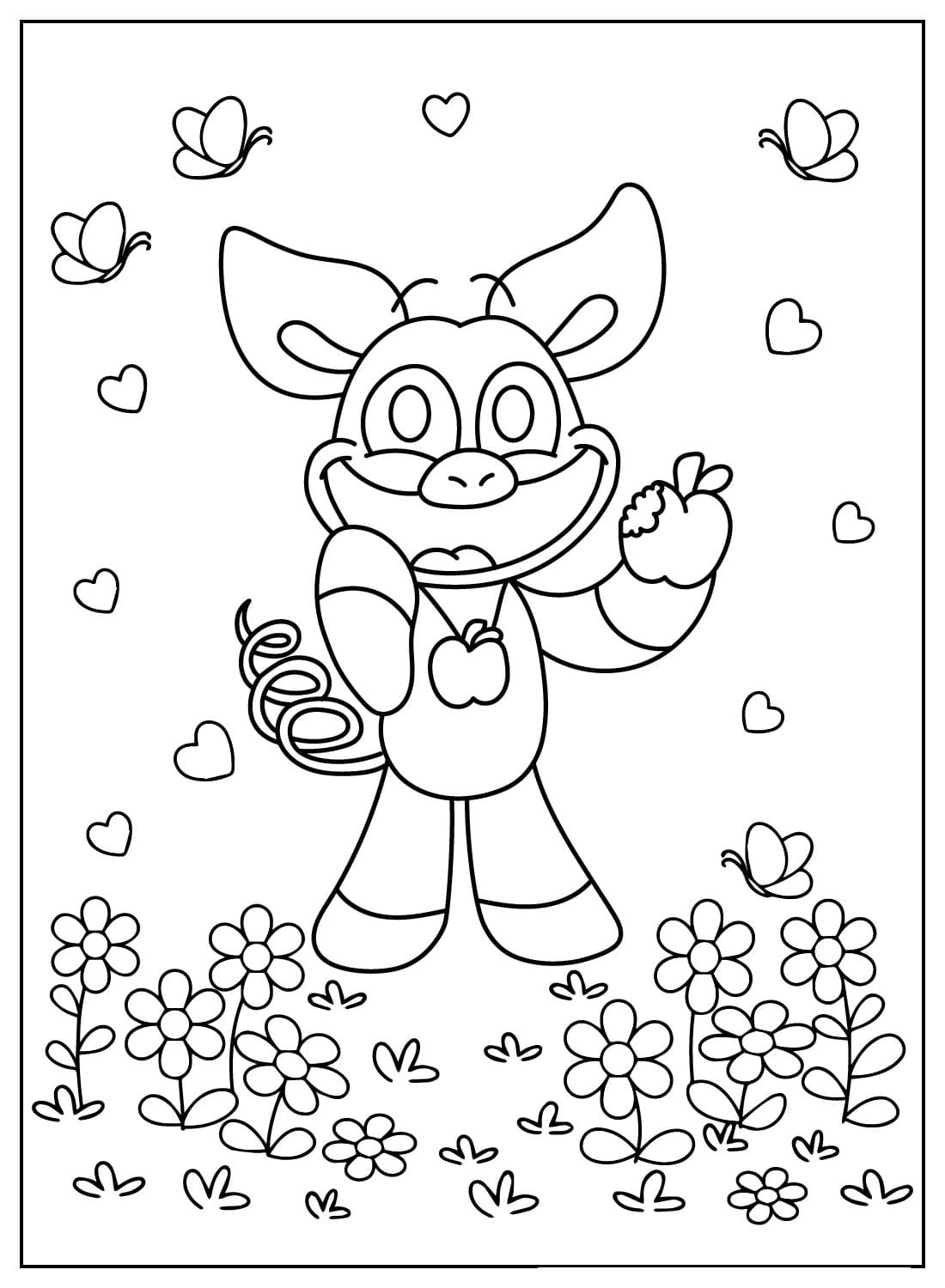 coloriage PickyPiggy à imprimer pour enfant de 8 ans