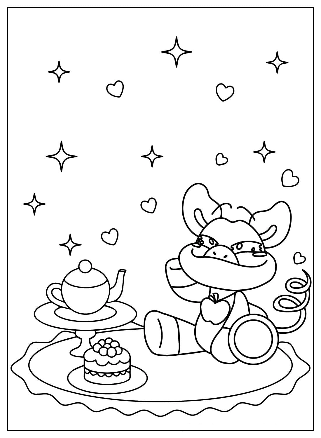 coloriage PickyPiggy pour enfants à imprimer