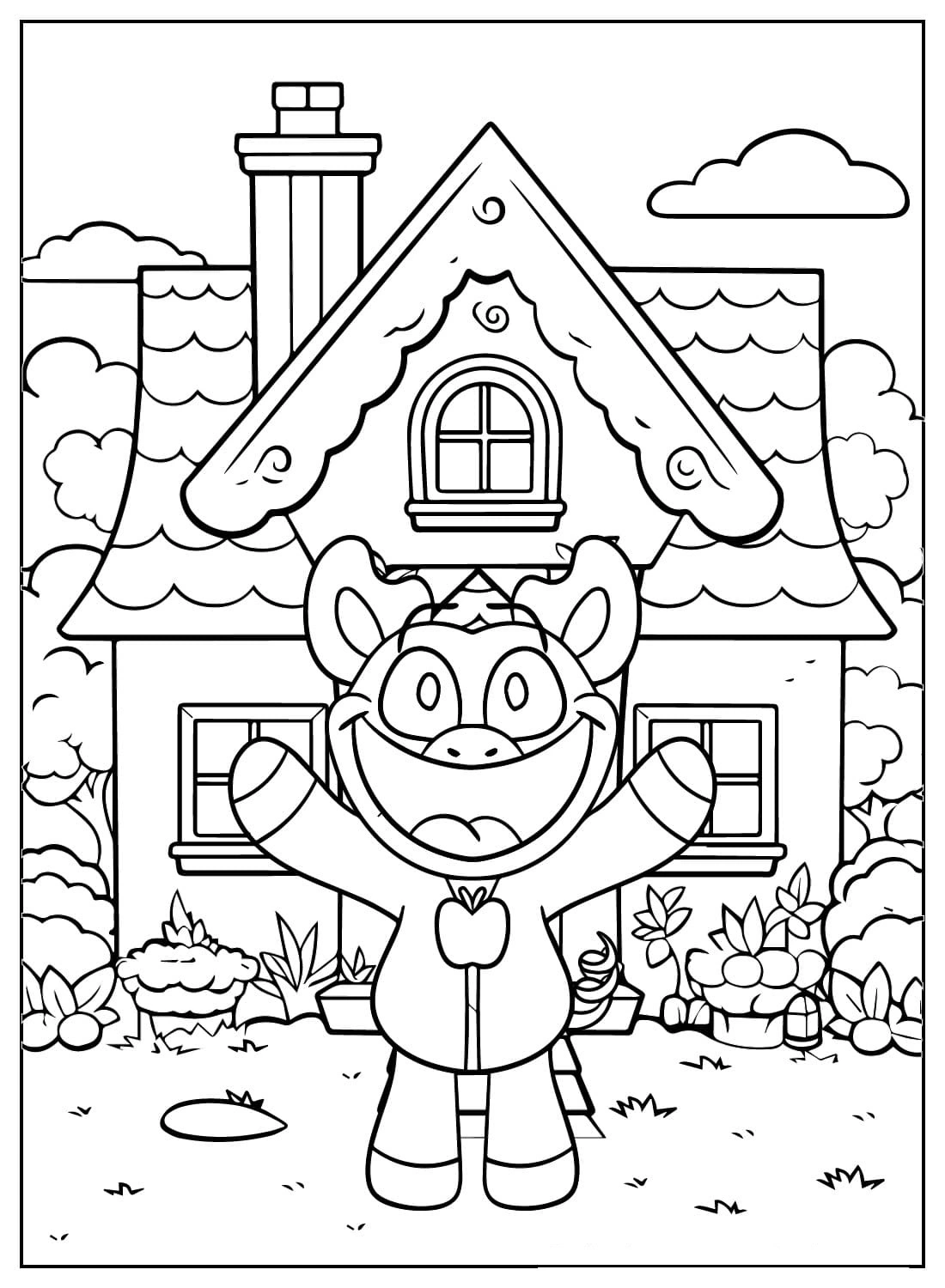 coloriage PickyPiggy a dessiner en ligne 1