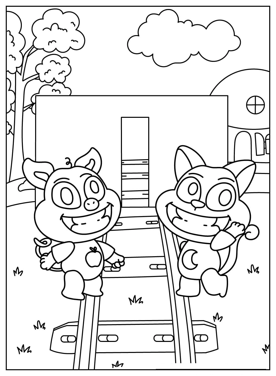 coloriage PickyPiggy à imprimer