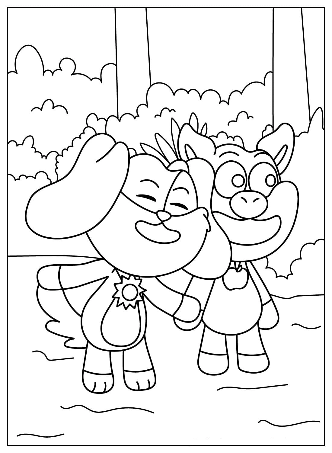 coloriage PickyPiggy a colorier en ligne gratuitement