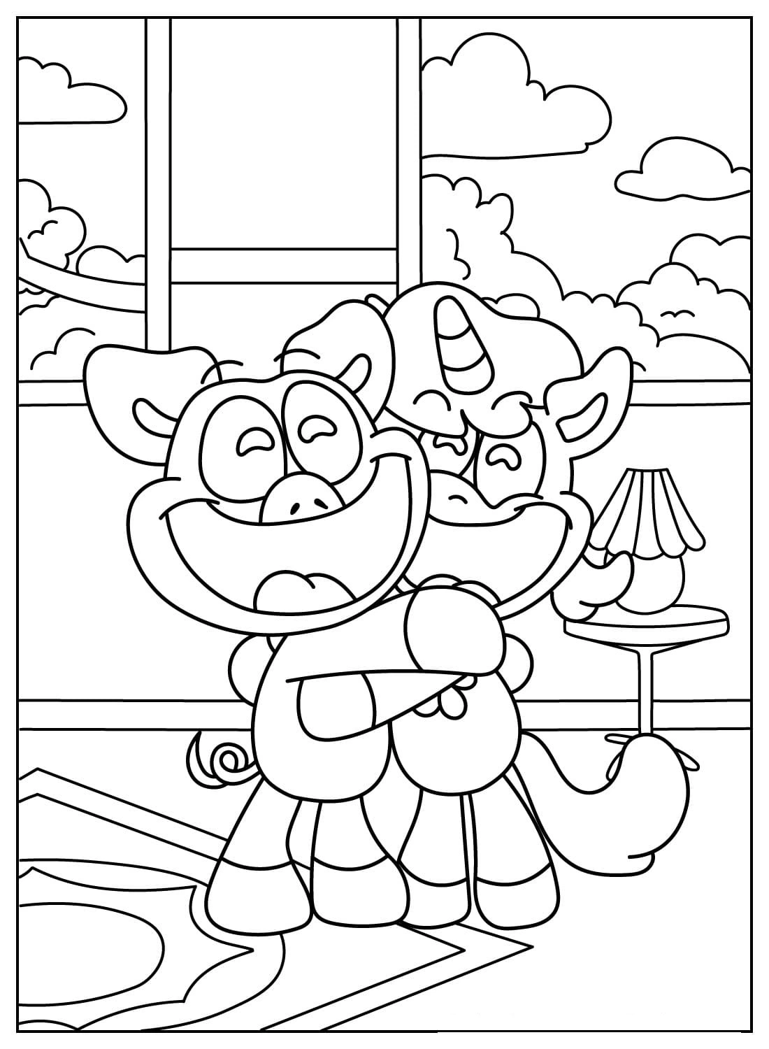 coloriage PickyPiggy à imprimer gratuitement 1