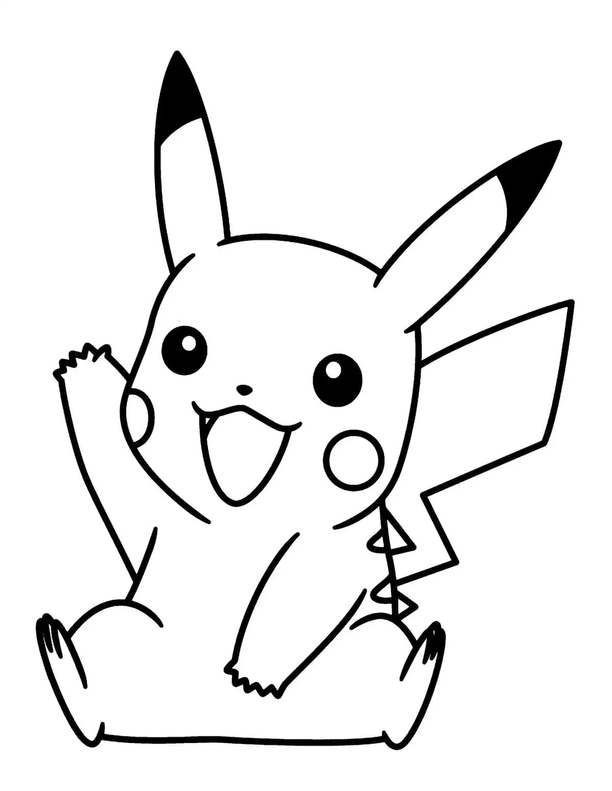 coloriage Pikachu pour enfant gratuit