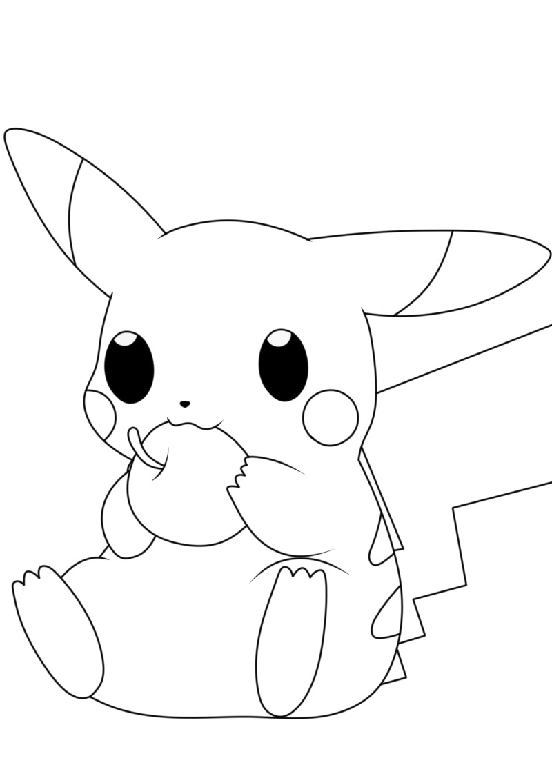 coloriage Pikachu et dessin a imprimer