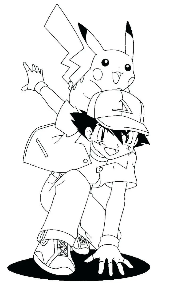 coloriage Pikachu pour enfants