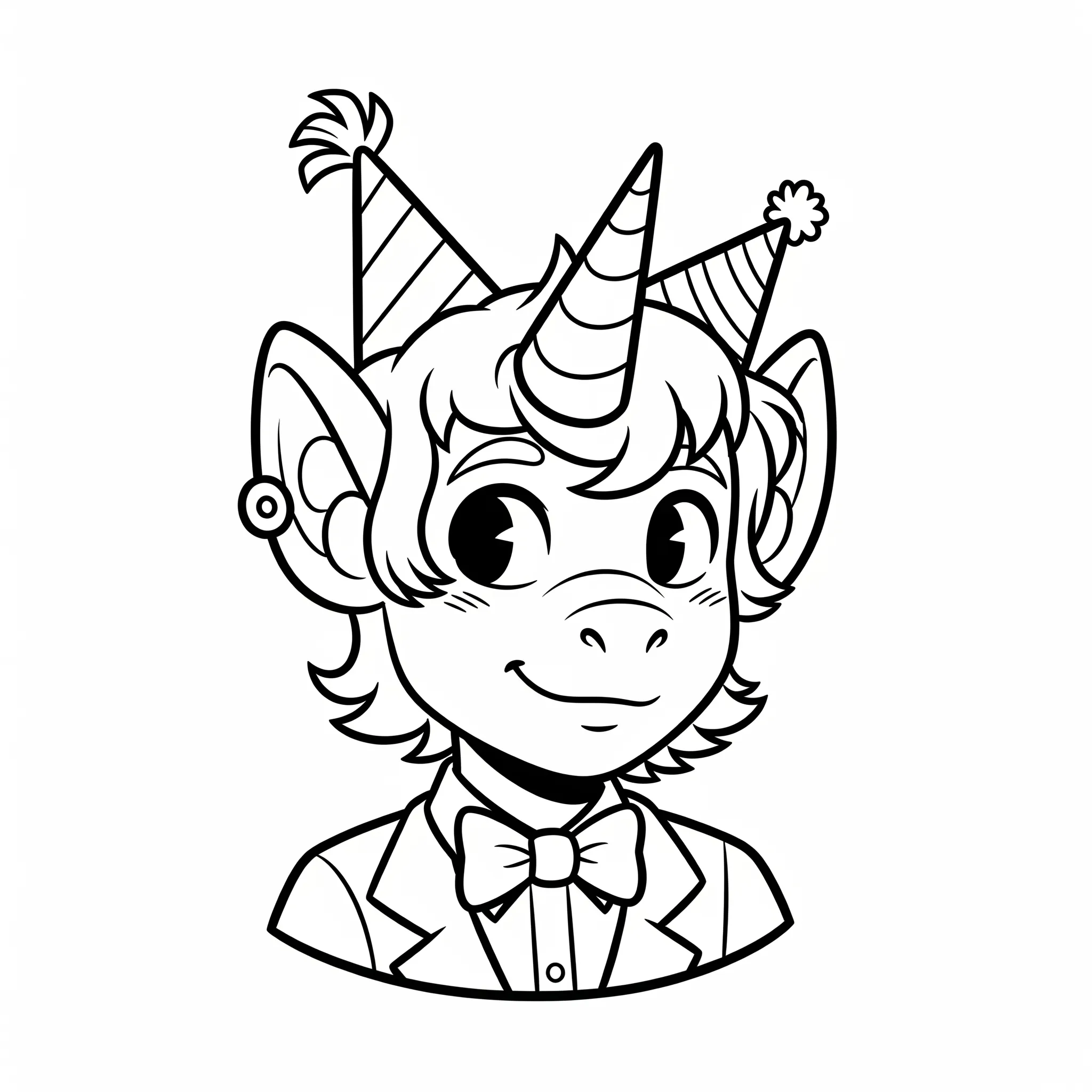 coloriage Portrait de CraftyCorn gratuit a imprimer