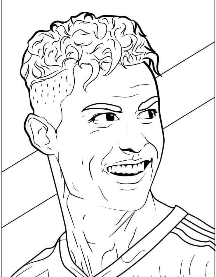 télécharger coloriage Ronaldo gratuit 2