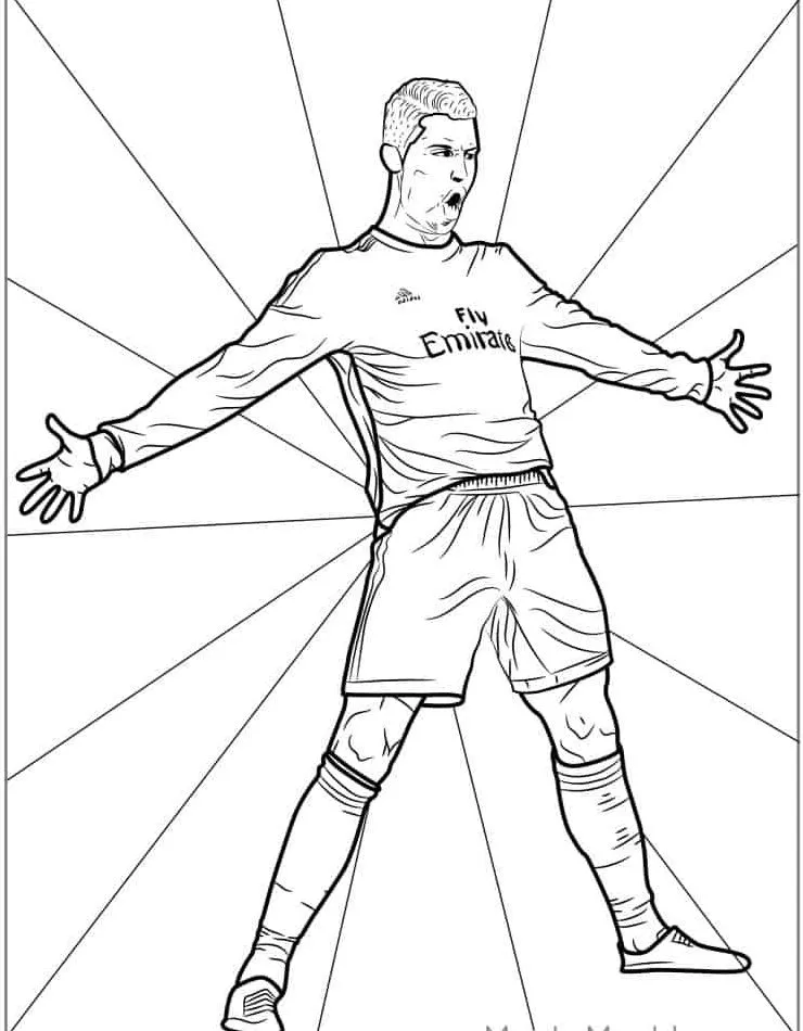 coloriage Ronaldo et dessins