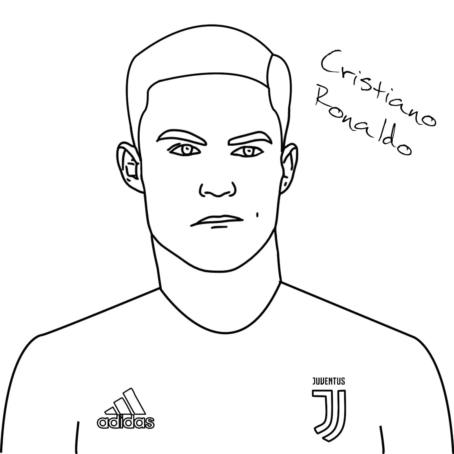 imprimer coloriage Ronaldo gratuit