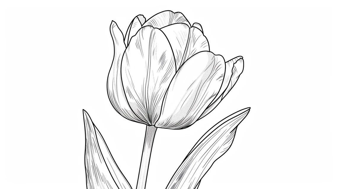 coloriage Tulip pour enfant de 2 ans