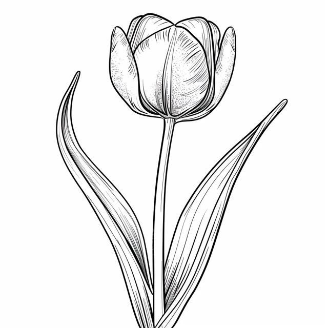 coloriage Tulip pour enfant de 6 ans