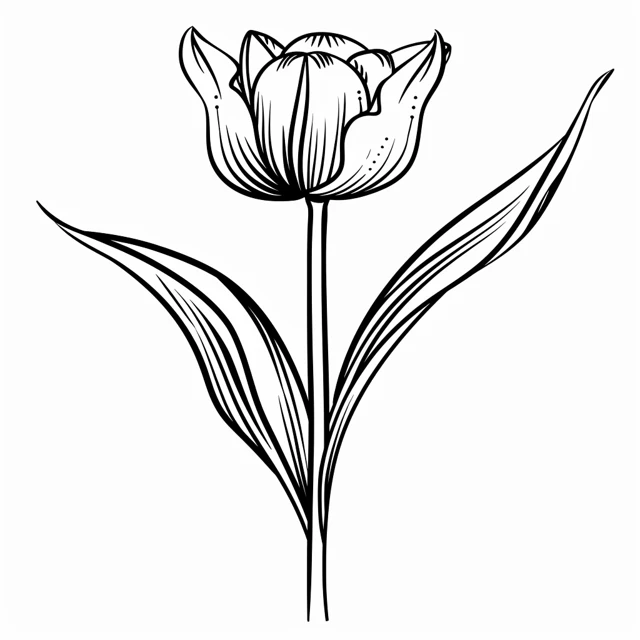 coloriage Tulip à imprimer pour enfant de 3 ans 1