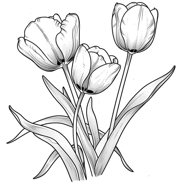 coloriage Tulip pour enfant de 7 ans