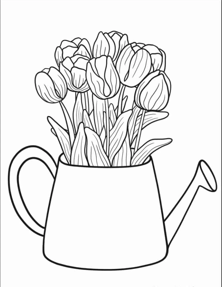 coloriage Tulip gratuit a imprimer