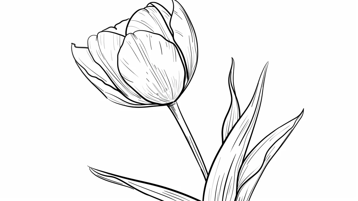 coloriage Tulip pour enfant de 3 ans