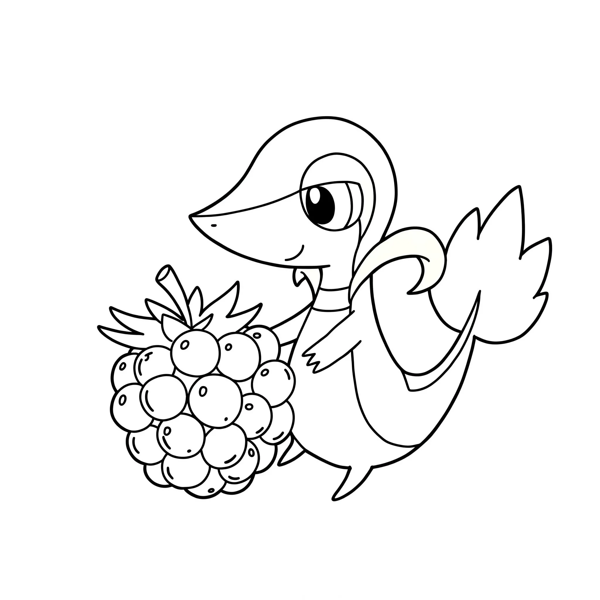Gratis målarbild med Vipélierre och ett bär