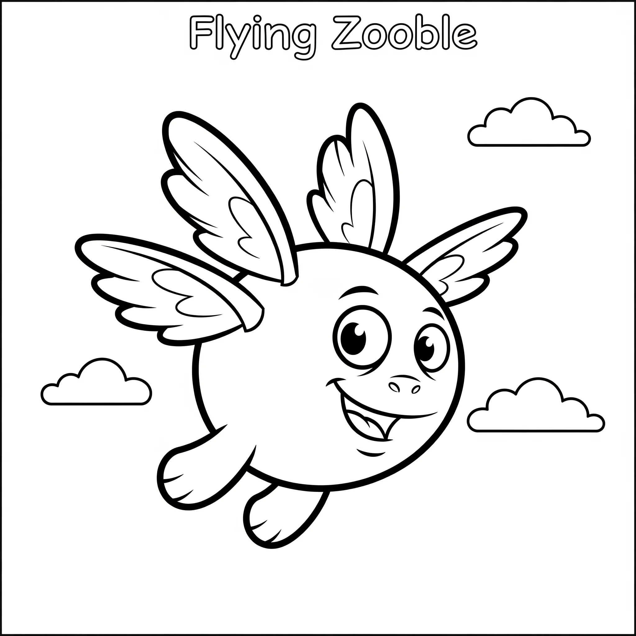 coloriage Zooble Volant a colorier en ligne gratuitement