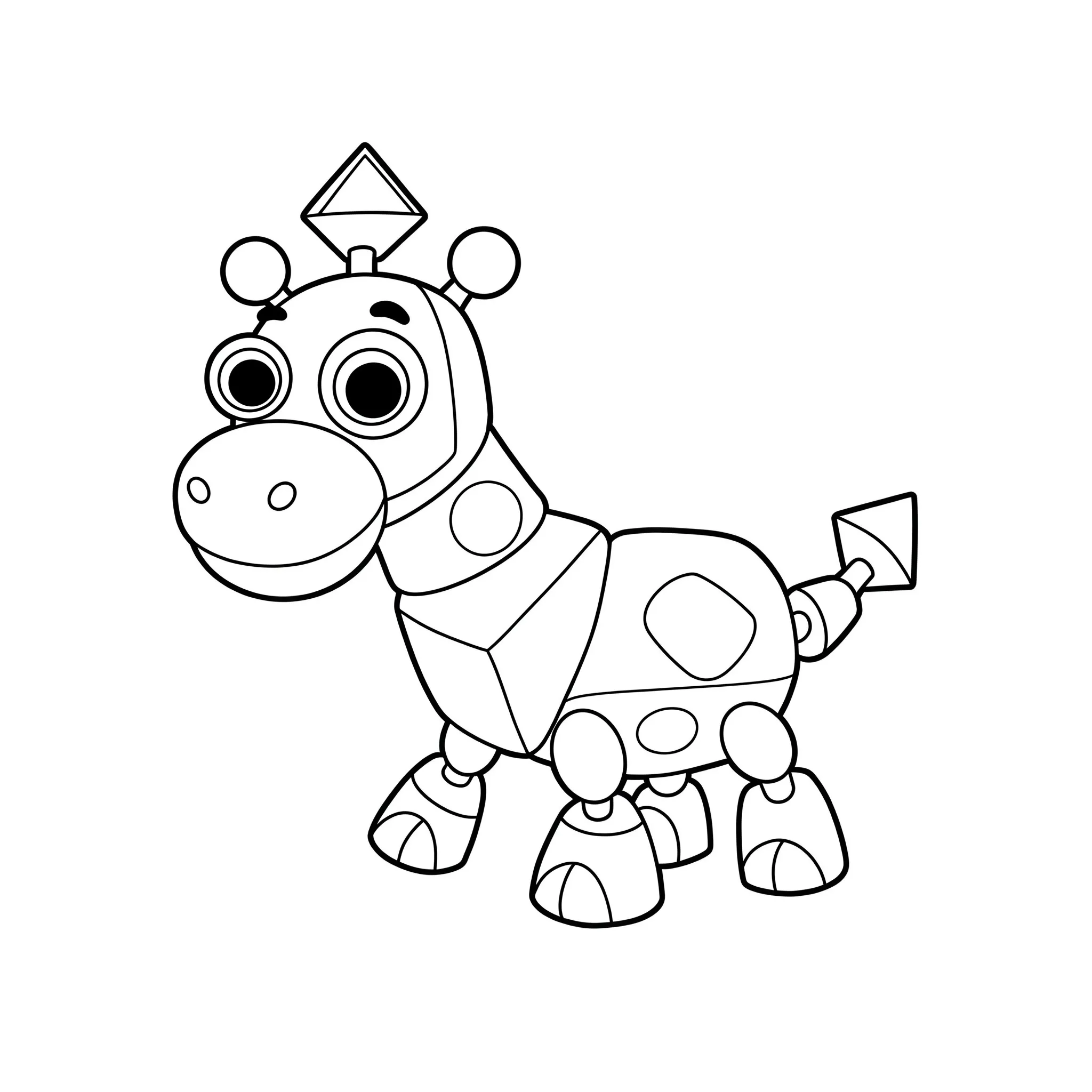 coloriage Zooble avec ses formes gratuit à imprimer