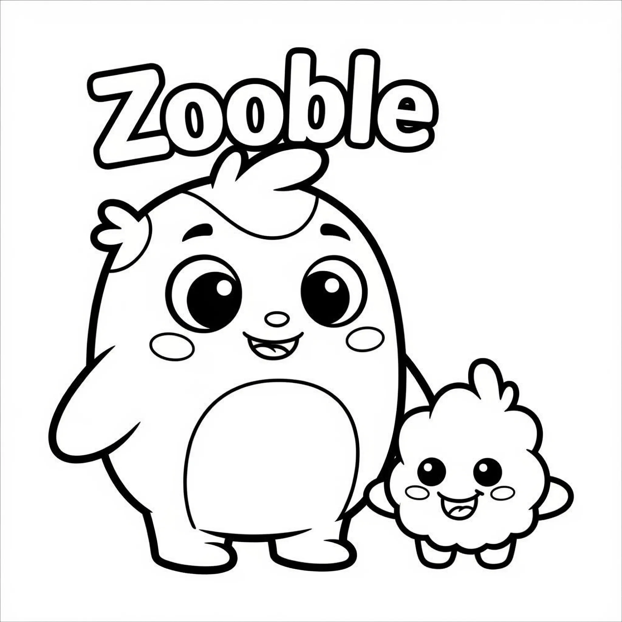 coloriage Zooble et son Ami a imprimer