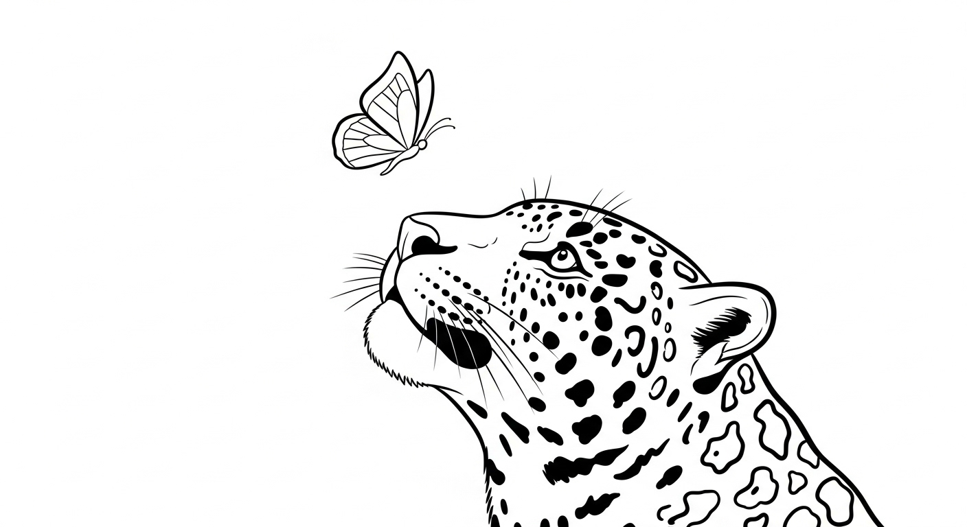 coloriage Leopard updated pour enfant de 6 ans