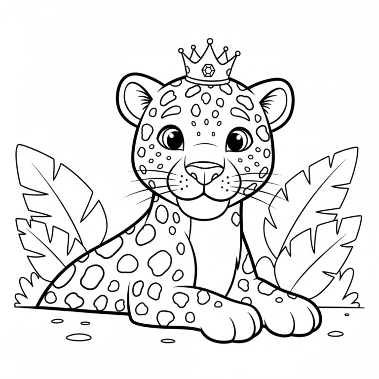 Coloriage Leopard